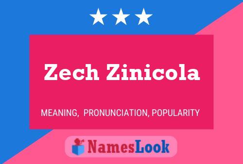 Zech Zinicola Name Poster