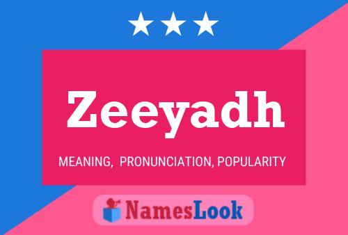 Zeeyadh Name Poster