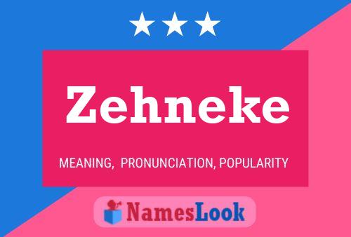 Zehneke Name Poster