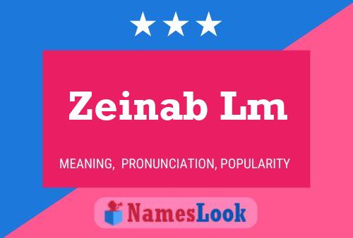 Zeinab Lm Name Poster