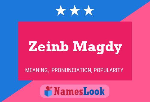 Zeinb Magdy Name Poster