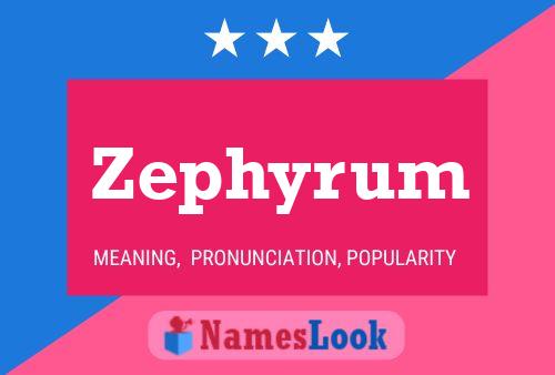 Zephyrum Name Poster