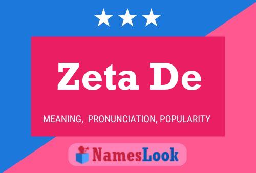 Zeta De Name Poster