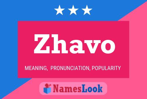 Zhavo Name Poster