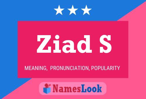 Ziad S Name Poster