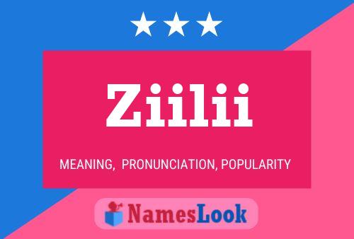 Ziilii Name Poster