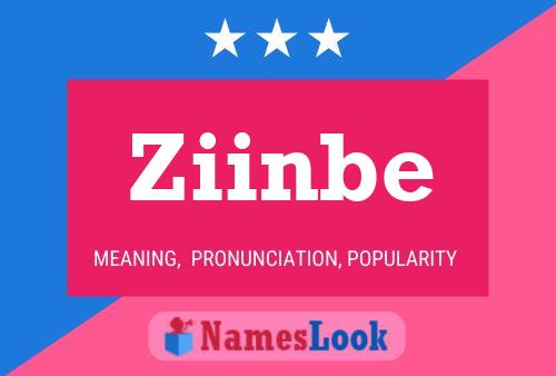 Ziinbe Name Poster