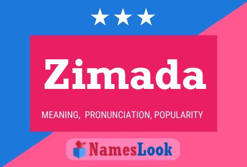 Zimada Name Poster