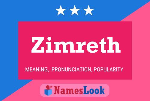 Zimreth Name Poster