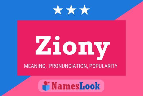 Ziony Name Poster