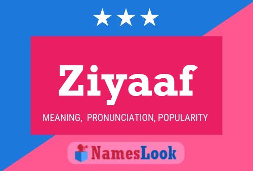 Ziyaaf Name Poster