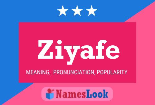 Ziyafe Name Poster