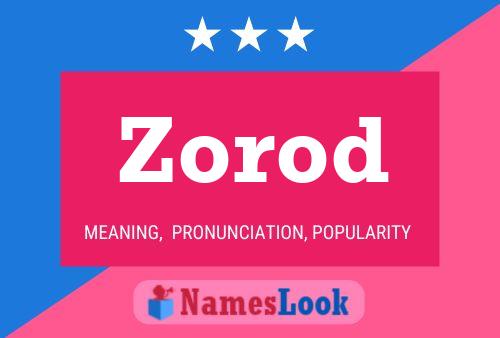 Zorod Name Poster