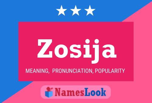 Zosija Name Poster