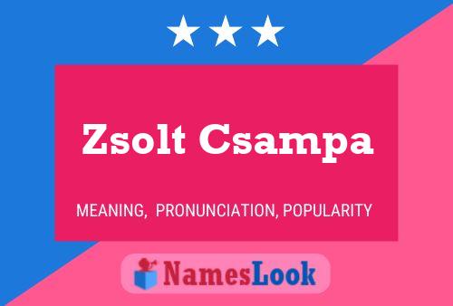 Zsolt Csampa Name Poster