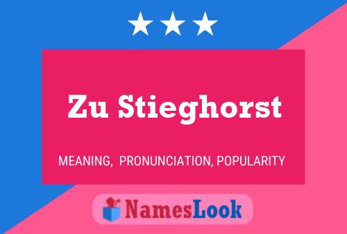 Zu Stieghorst Name Poster