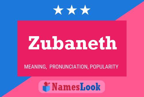 Zubaneth Name Poster