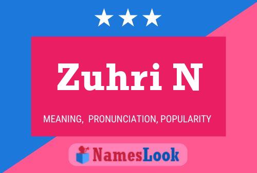 Zuhri N Name Poster