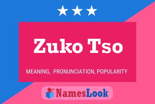 Zuko Tso Name Poster