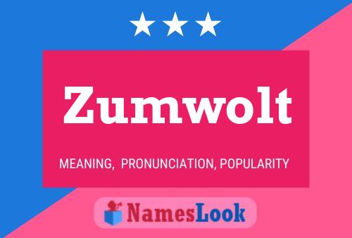 Zumwolt Name Poster