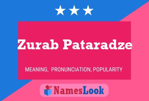 Zurab Pataradze Name Poster