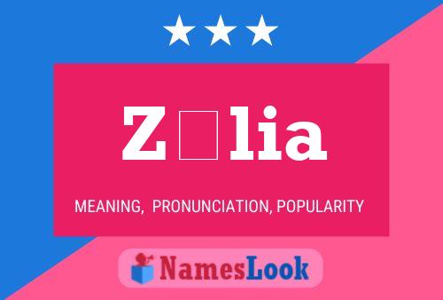 Zélia Name Poster